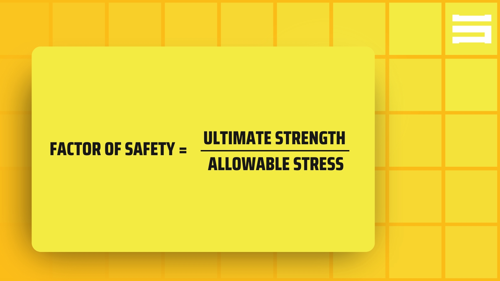 Factor of Safety Equation, Formula in Civil Engineering